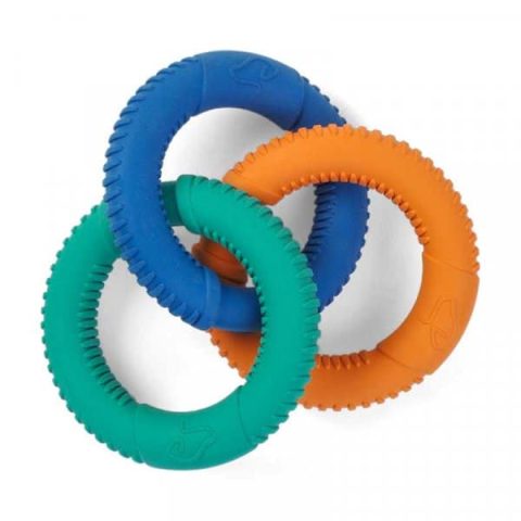 Zoon Rubber Tri-Links Dog Toy