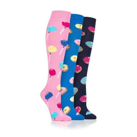 Dare To Wear Ladies Long Socks Sweets Pk3