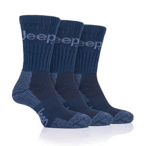 Jeep Men's Terrain Boot Socks Navy