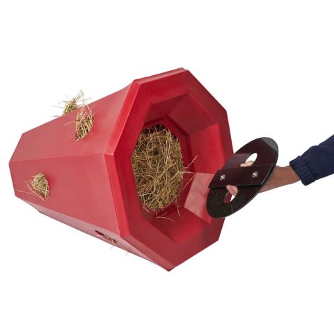 Stubbs Lidded Pony Hay Roller Red