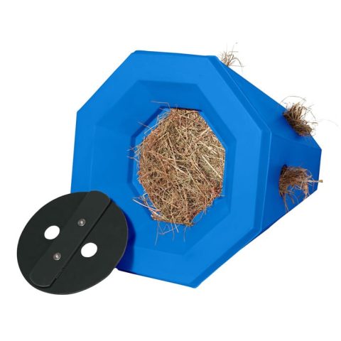 Stubbs Lidded Horse Hay Roller Blue