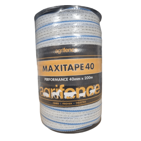 Agrifence Maxitape White 40mm