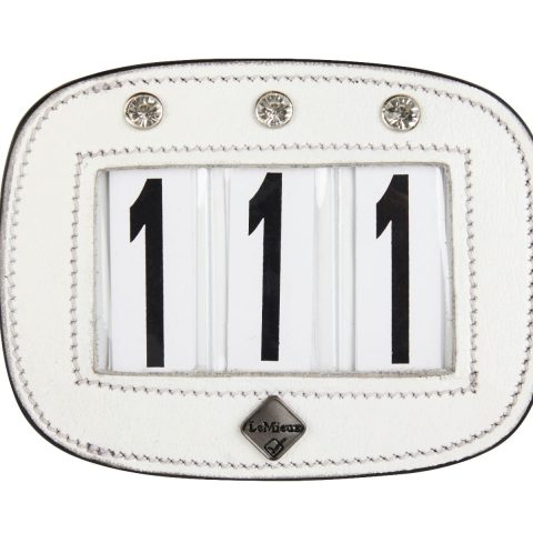 Le Mieux Diamante Saddle Pad Number Holder White