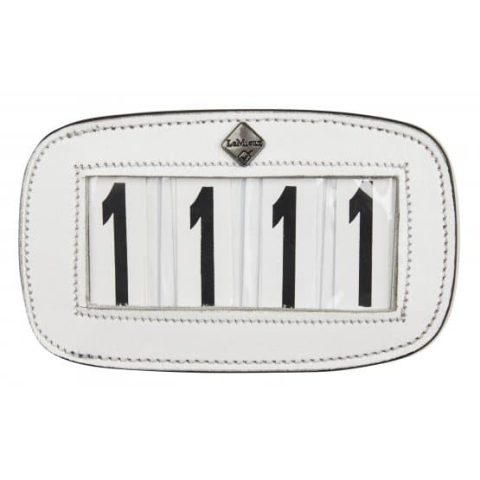 Le Mieux Saddlecloth 4 Number Holder White