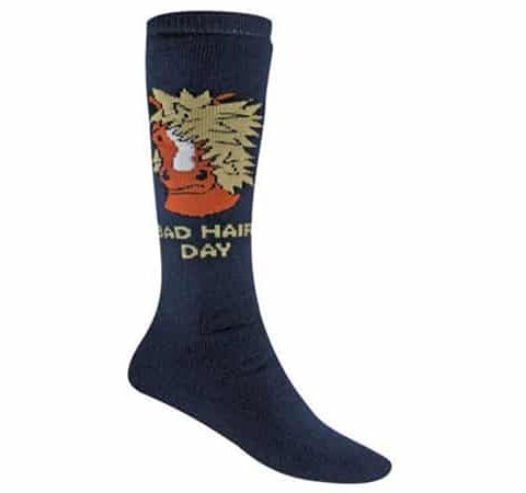 Ladies Tube Socks - Bad Hair Day Navy