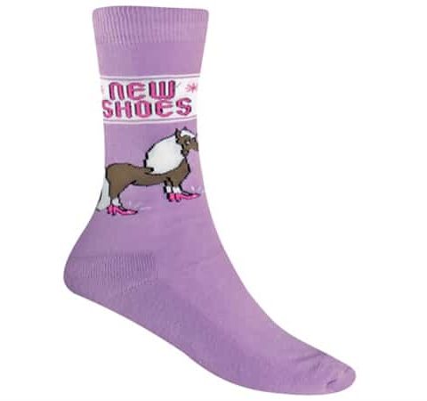 Ladies Socks - New Shoes Lilac