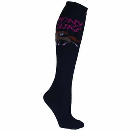Ladies Tube Socks - Pony Girl Navy