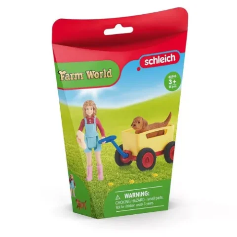 Schleich Puppy Wagon Ride