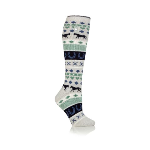 Heat Holder Ladies Banbury Lite Long Socks Grey