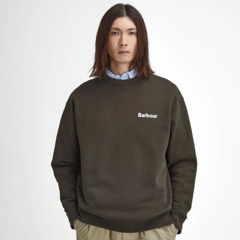 Barbour Brushed Nicholas Oversized Crew Neck Jumper