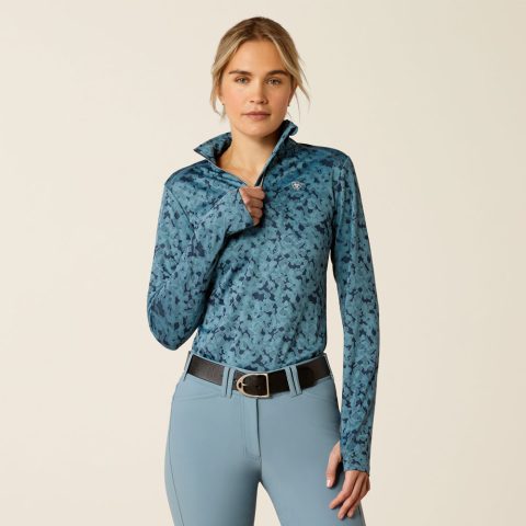 Ariat Prophecy 1/4 Zip Baselayer Navy Eclipse