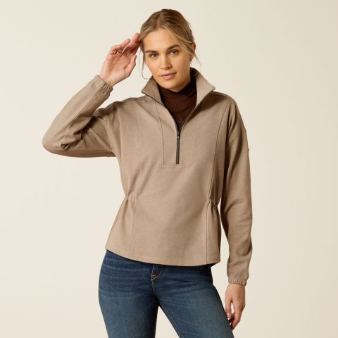 Ariat Women's Ryeland 1/2 Zip Sweatshirt Brindle