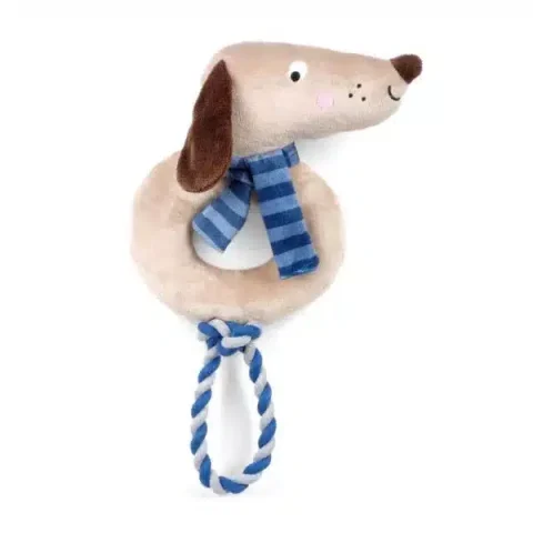 Frankie Sausage Rope Ring Dog Toy