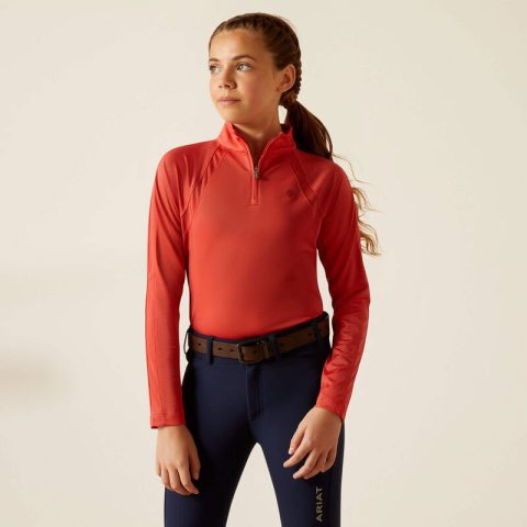 Ariat Youths Sunstopper 3.0 1/4 Zip Baselayer