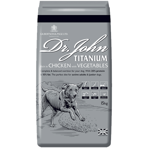 Dr John Titanium Chicken With Vegetables - 15kg