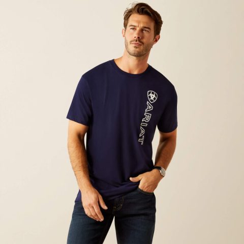 Ariat Men's Vertical Logo Short Sleeve T-Shirt