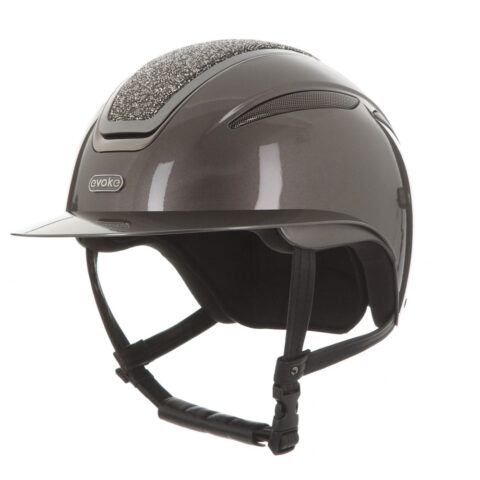 Evoke Callisto Wide Peak Graphite Marcasite Crystal Frame