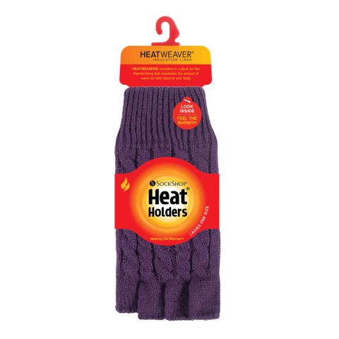 Ladies Cable Fingerless Gloves