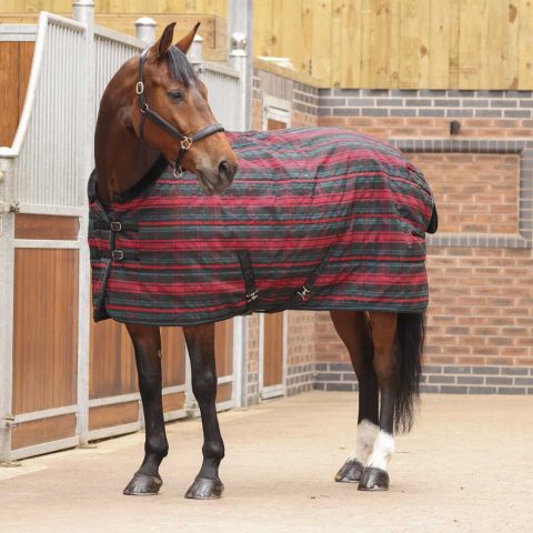 Tempest Plus 200gm Stable Rug Red Tartan