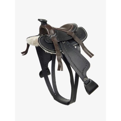 LeMieux Mini Toy Pony Western Saddle Black