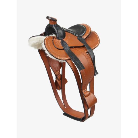 LeMieux Mini Toy Pony Western Saddle Brown