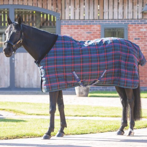 Tempest Plus 100gm Stable Rug Navy Tartan