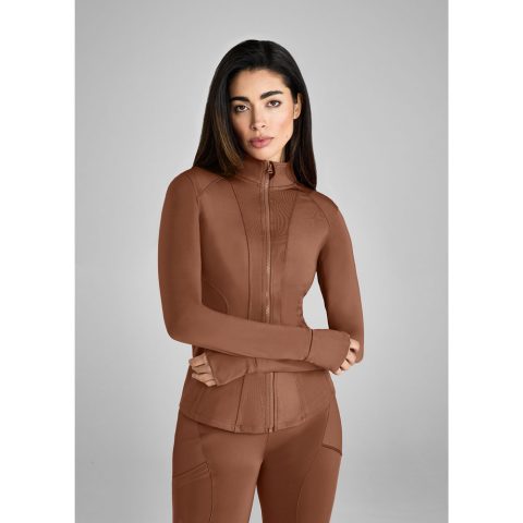 Aztec Diamond Fitted Jacket AW25 Chestnut