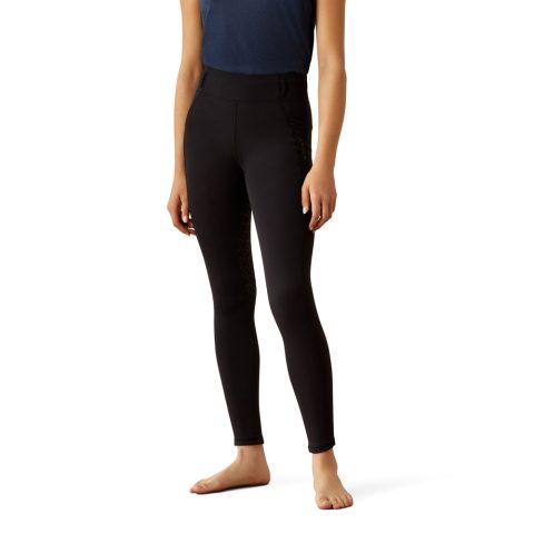 Ariat Youths Venture 2.0 Thermal Full Seat Riding Tights Black