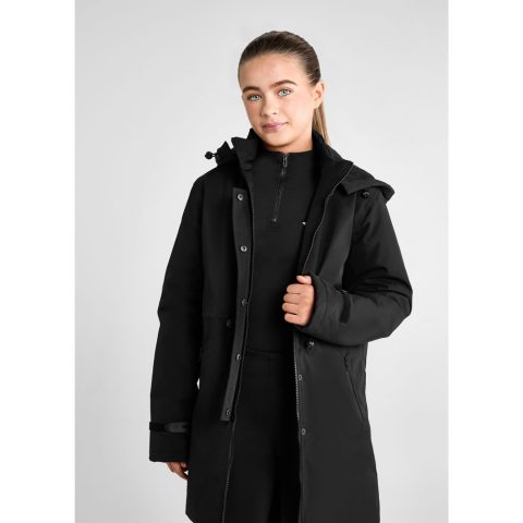 Aztec Diamond Young Rider Fleece Lined Rain Jacket Black