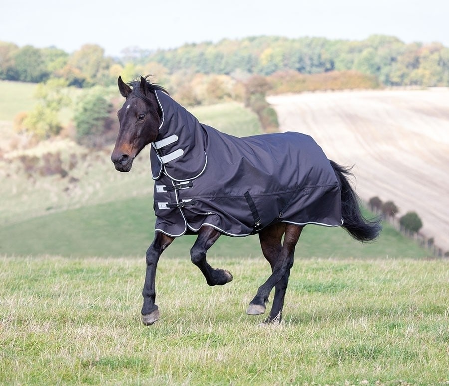 Shires Tempest Plus 300gm Combo Turnout Black 7ft3
