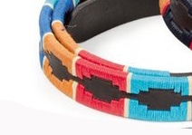 Shires Drover Skinny Polo Belt Turquoise/Red/Orange/Blue