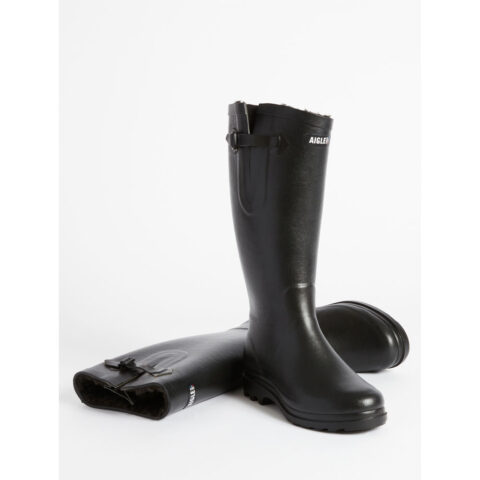 Aigle Aigletine Fur Wellies Black
