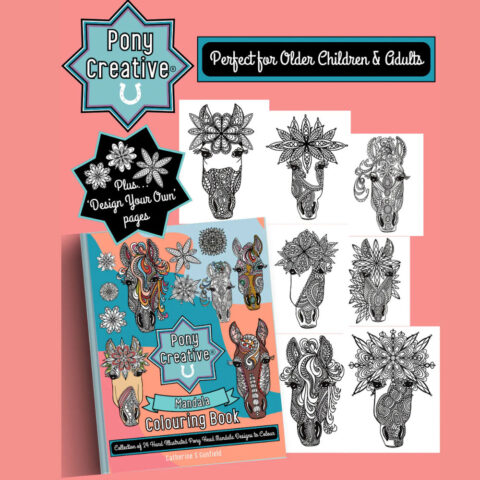 Pony Creative Mandala Colouring Book