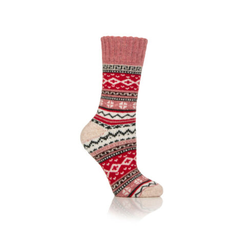 Country Pursuit Ladies Hebrides Hiker Boot Socks Pink