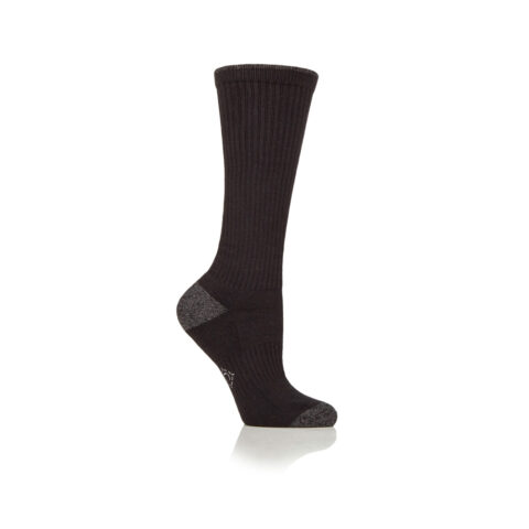 Country Pursuit Ladies Long Length Water Repellent Socks Black & Grey