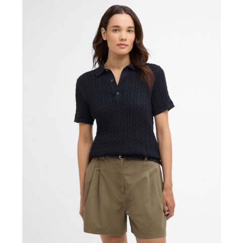 Barbour Hartland Polo Navy
