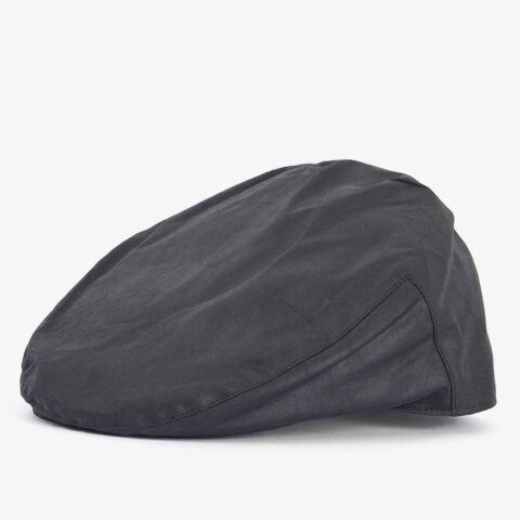 Barbour Wax Flat Cap Black