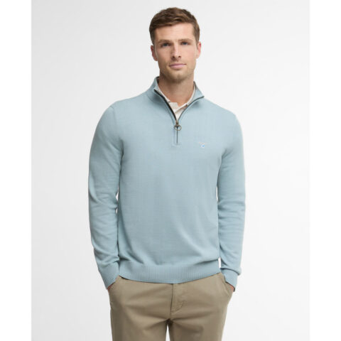 Barbour Mens Lingwood 1/2 Zip Sweat Slate