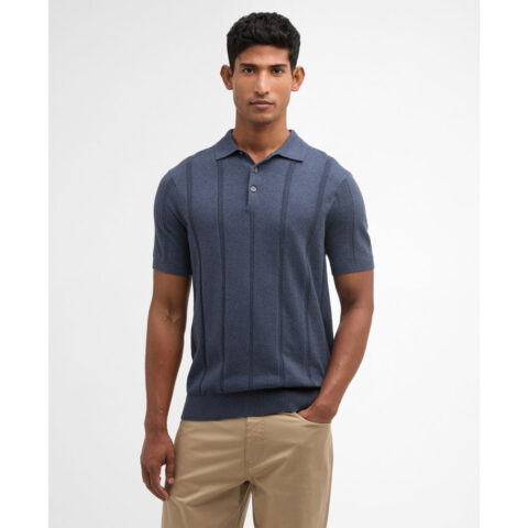 Barbour Mens Wellburn Polo Shirt Navy