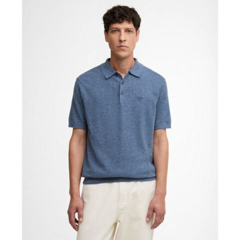 Barbour Mens Muston Polo Shirt Denim