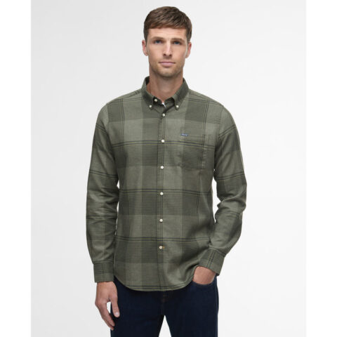 Barbour Mens Heaney Shirt Olive
