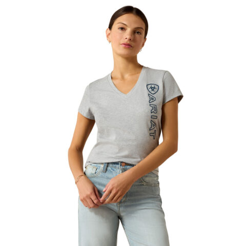 Ariat Womens Vertical Logo T-Shirt Grey