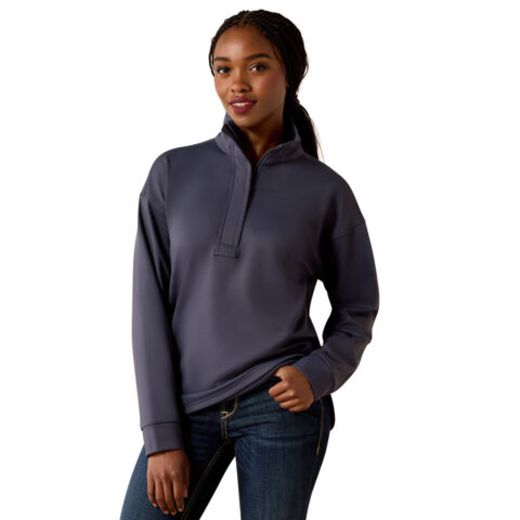 Ariat Womens Breeze 1/2 Zip Jumper Blue