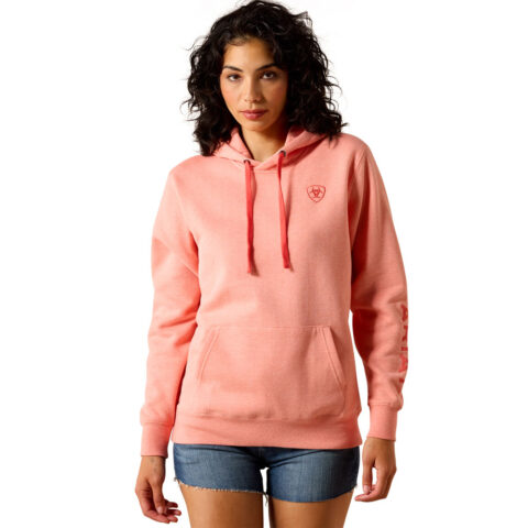 Ariat Womens Logo 2.0 Hoodie Peach
