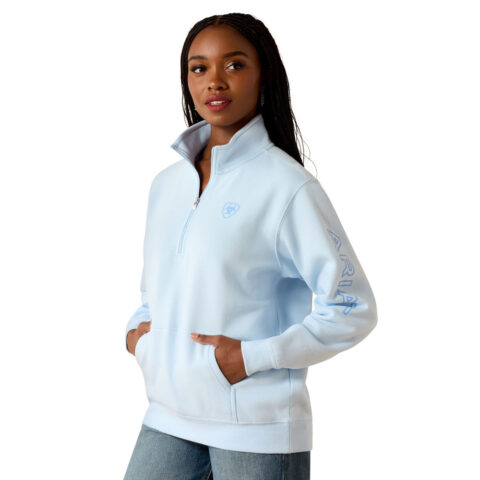 Ariat Womens Foundation Logo 1/2 Zip Jumper