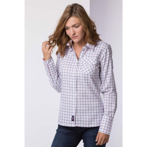 Rydale Ladies Hannah Check Country Shirt Ellie Navy