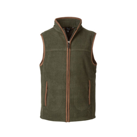 Rydale Kids Huggate Fleece Gilet Khaki