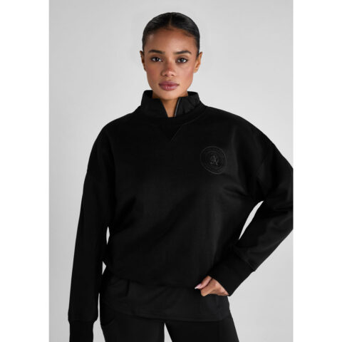 Aztec Diamond Crew Neck Sweater Black