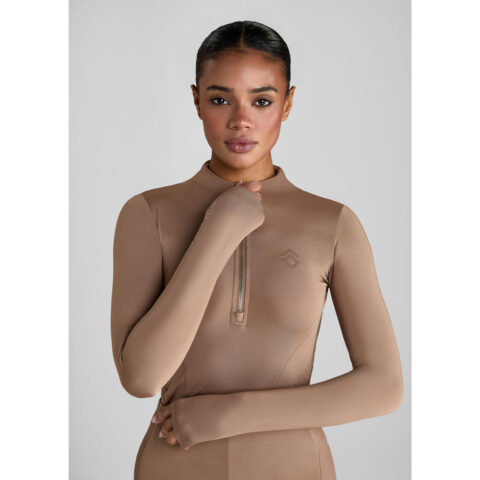 Aztec Diamond Long Sleeve Base Layer Camel