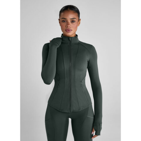 Aztec Diamond Fitted Jacket Fern